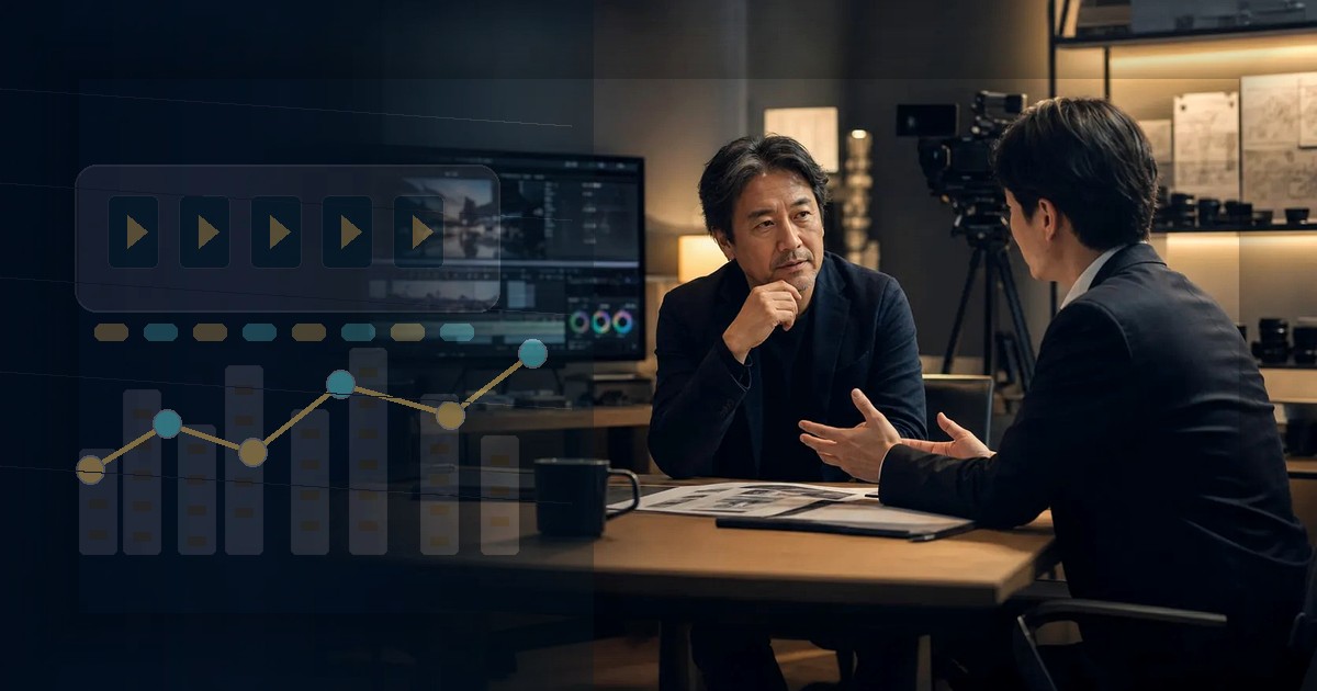 大阪の映像制作会社のM&Aを相談する制作現場のイメージ